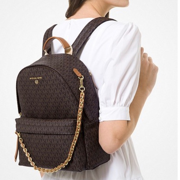 NWT Authentic Michael Kors Slater Leather Backpack - Picture 5 of 13